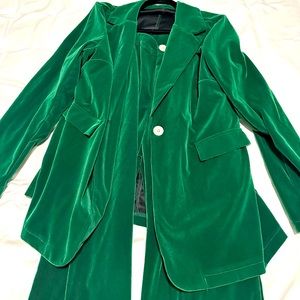 Green Velour Pant Suit size XL